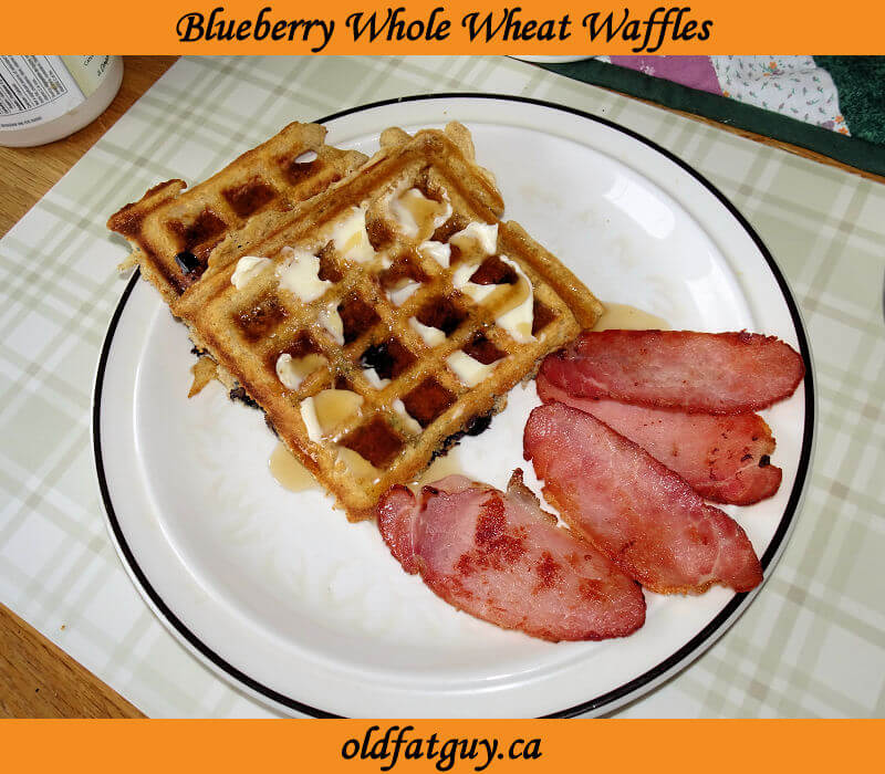 Blueberry Whole Wheat Waffles