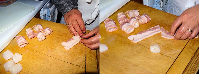 Bacon Wrapped Scallops 1