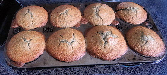 Sourdough Blueberry Cornmeal Muffins 3